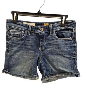 Pilcro and the Letterpress Denim Cuff Bermuda Shorts Womens Anthro